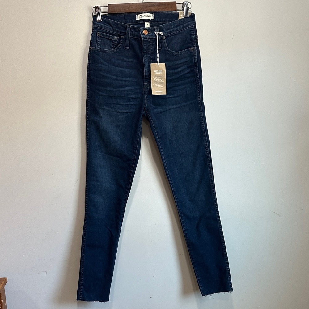 Madewell Dark Indigo Skinny Jeans - High Rise